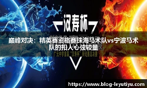 巅峰对决：精英赛资格赛珠海马术队vs宁波马术队的扣人心弦较量